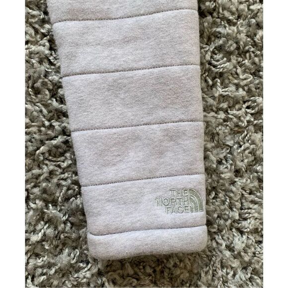 The North Face Caroluna Gray Fleece Lined Quilted SWEATSHIRT Jacket Coat womens - Picture 7 of 10